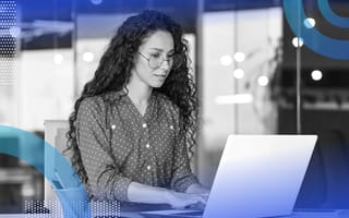 Front-End Development person working on laptop