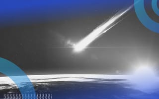 Meteor falling into orbit