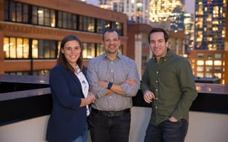 Mezo's founding team Erin Karam, Mike Travalini, John Botica