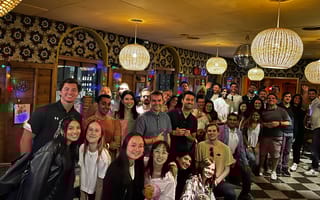 The Dataiku team at a company party.