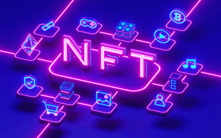 Different icons representing the many NFT use cases.