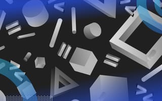 shapes and relational operators such as equals and inequality symbols.