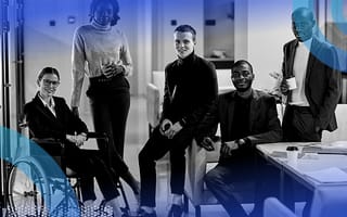 A diverse group of businesspeople,
