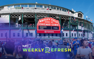Wrigley Field after a game.