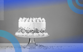 CakePHP image of a birthday cake on a cake stand