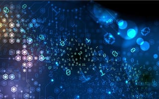 A graphic visualizes machine learning