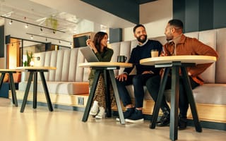 employees talking