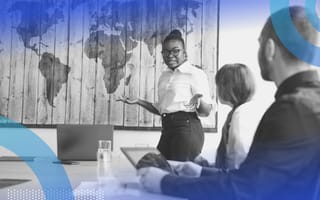 A speaker gives a presentation to a group