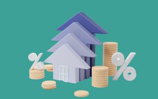 A growing house and money depiction