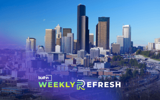 A daytime view of the Seattle skyline.