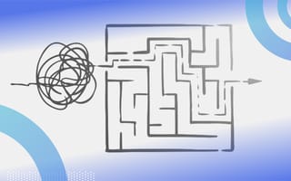 database normalization image of a large ball-of-yarn like squiggle being fed through a maze and coming out as a straight line