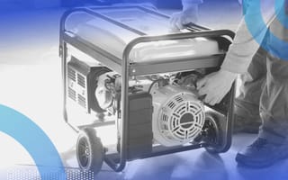 A person activating a generator.