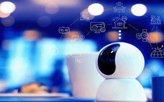 An IoT device with multiple IoT sensors.