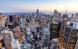 The New York skyline.