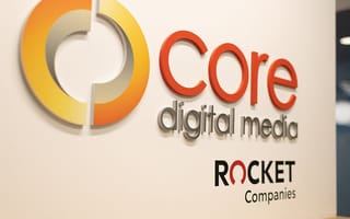 core digital media sign and logo