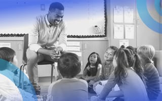 A teacher in a classroom. Substitute teaching can add valuable skills to a tech resume.
