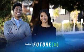 Shimmer co-founders Vikram Sreedhar and Christal Wang are pictured together in an outdoor setting.