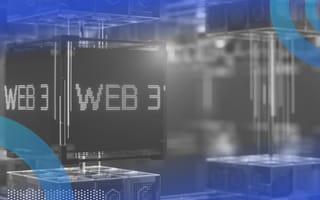 What Is Web3? Web3 image of a cube off-center with digital text that reads Web3