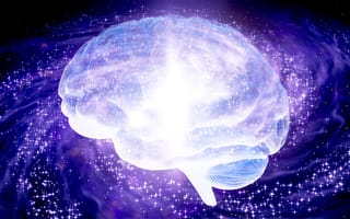 A galaxy, AI brain generating content.