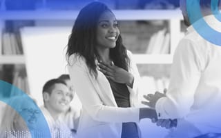 An employee being thanked. Managers need to express gratitude every day.