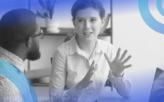 Two people talking. Conversational marketing done well creates happier customers.