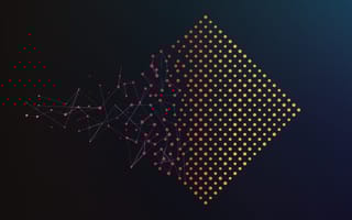 Datarails Is Changing the Way Finance Professionals Work dark background with dots leading into a diamond