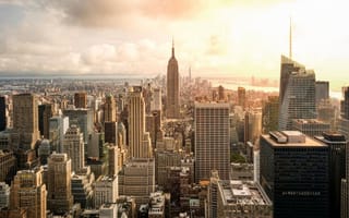 The NYC skyline.