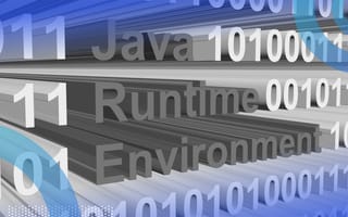 JRE Java Runtime Environment image of binary text surrounding the words Java Runtime Environment