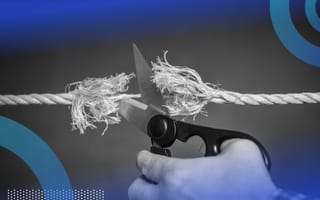 How to Split a String in JavaScript Person cutting a rope illustrating split a string