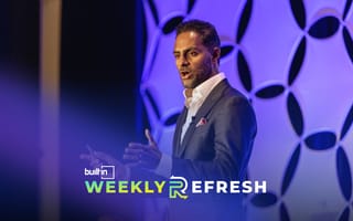 Autonomize AI CEO Ganesh Padmanabhan speaks at an event.