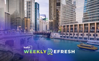 The Chicago river downtown.