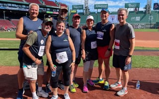 team at fenway park