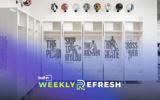 An interior photo of lockers in WSC Sports' new NYC office.