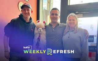 BeBopBee advisor Andrew Stalbow, CEO Rajeev Nagpal and head of marketing Tess Thormodsgaard pose for a photo.