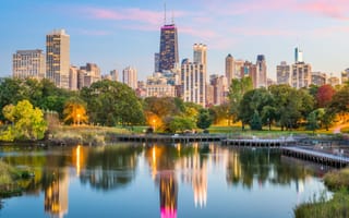 The Chicago skyline.