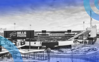 Buffalo Bills stadium in Buffalo, N.Y. is one of several smaller cities with a thriving tech economy.