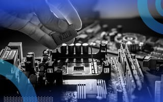 hardware engineer working on circuit board