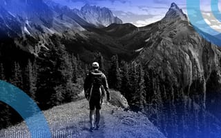 Person hiking to illustrate nondisruptive opportunity