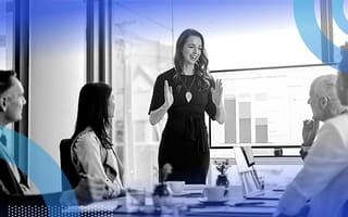 woman VP giving a presentation
