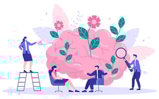 An illustration depicting mental healthcare.