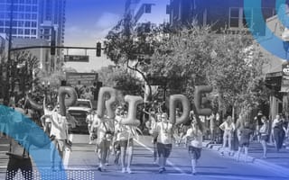 A Pride parade. Navigating your career as an LGBTQ+ person is a deeply personal and empowering experience.