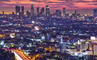 The LA skyline