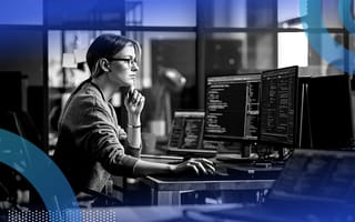 A Software Developer’s Guide to Generative AI Software developer writing code on multiple screens