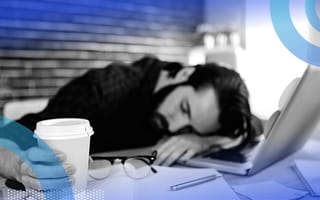 Software engineer sleeping to represent javascript sleep