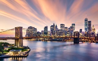 dramatic nyc skyline