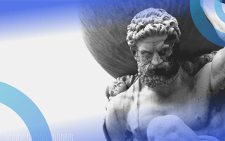 A statue of Atlas holding up the earth