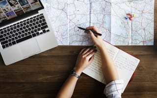 map on a desk