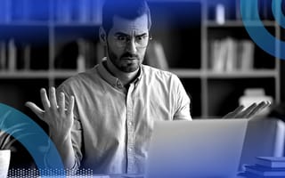 confused developer in front of a computer