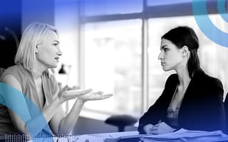 Two managers having a conversation