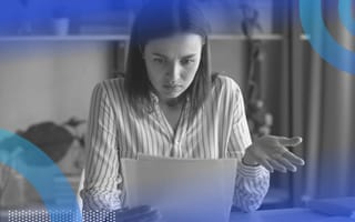 A person looking concerned. Negative feedback helps identify room for improvement.